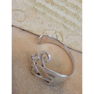 Hand-Forged FORK BRACELET  Size 7 Silver-plated  Artisan unknown